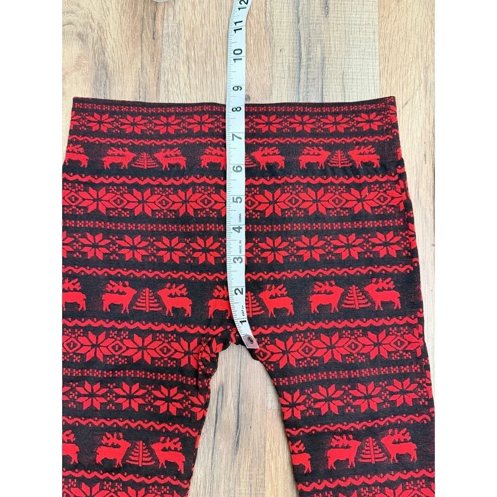 Girls 5-Pack Christmas Thermal Leggings Bundle S/M/L Fleece-Lined‎